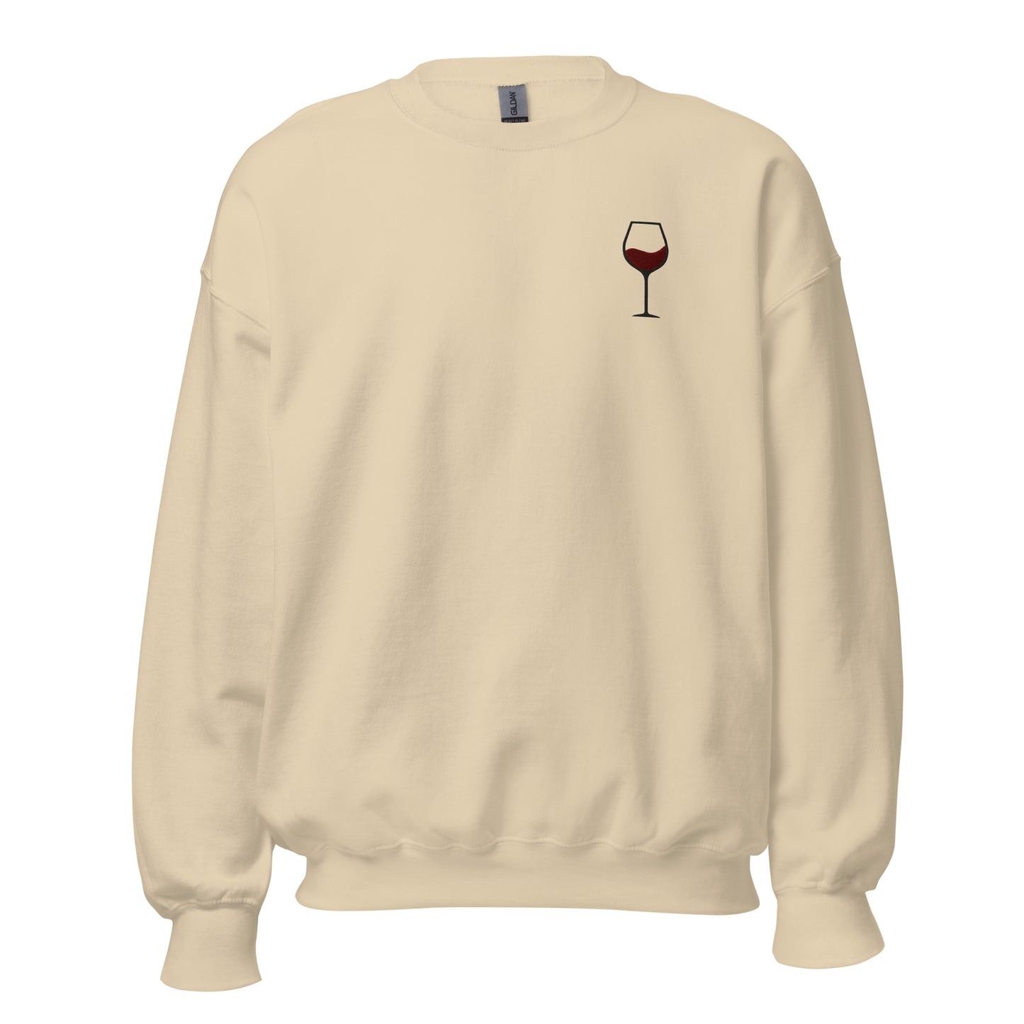 Red Wine Embroidery Sweatshirt