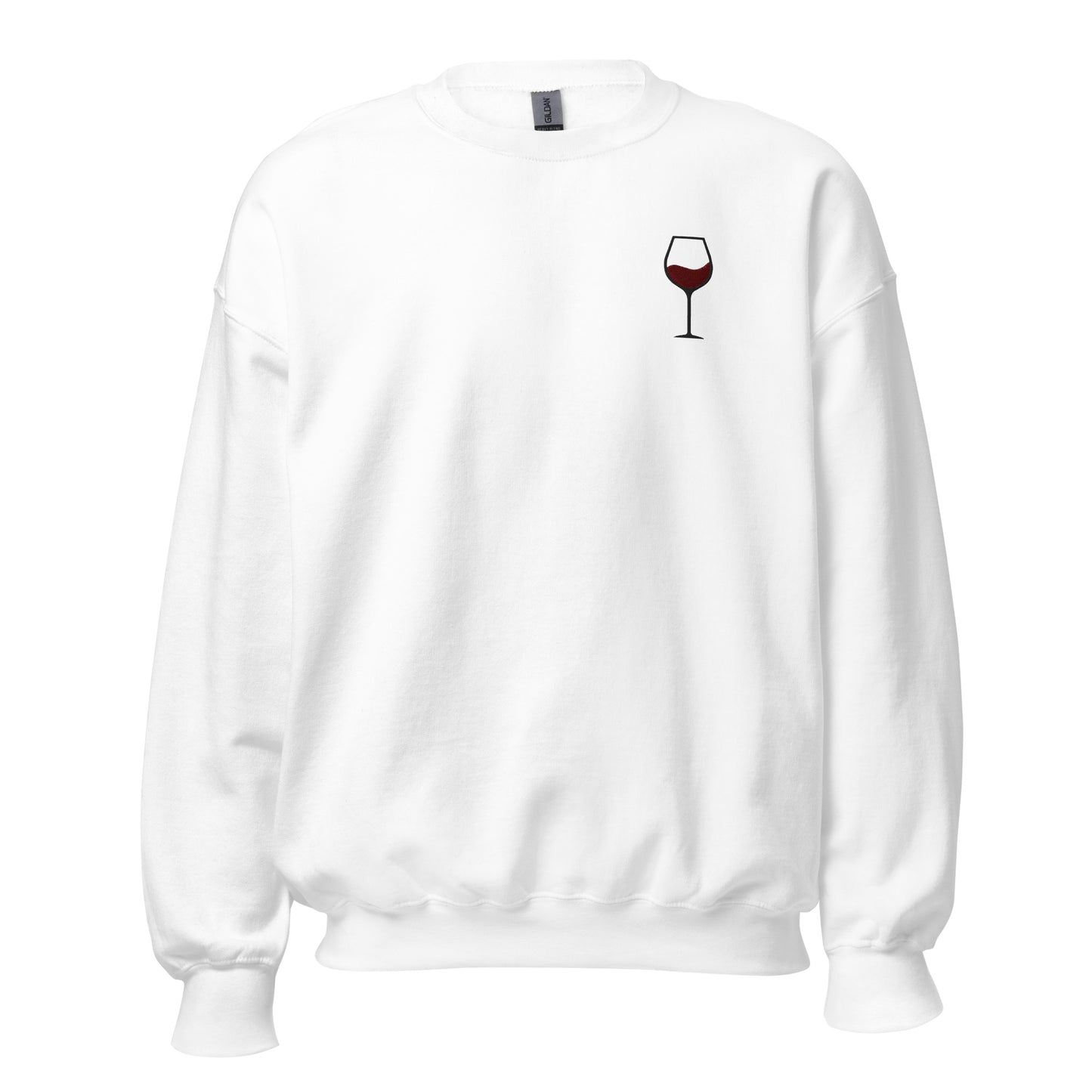 Red Wine Embroidery Sweatshirt