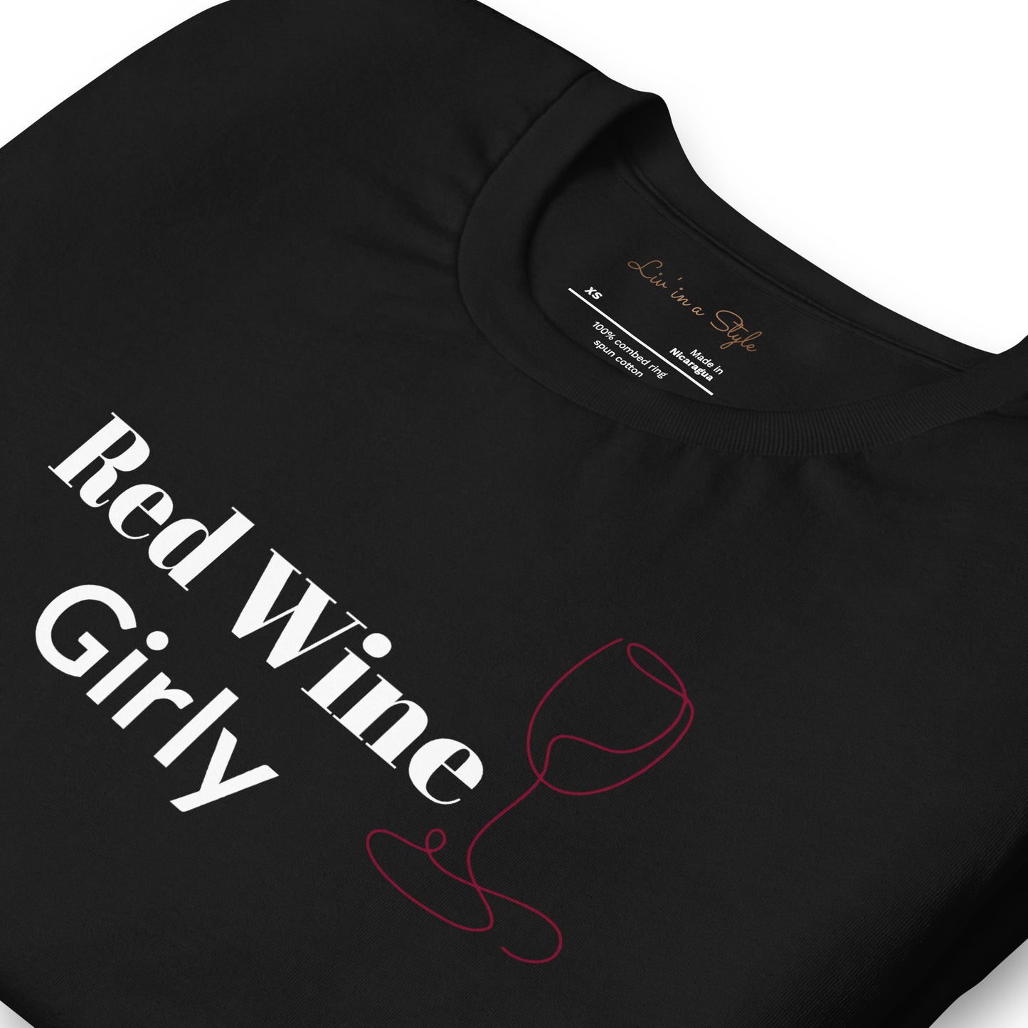Red Wine Girly Unisex t-shirt