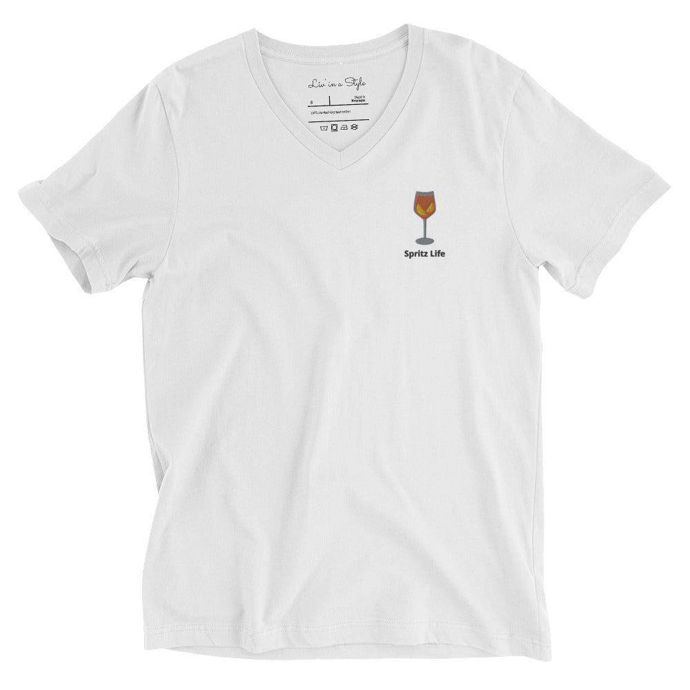 Aperol Spritz Short Sleeve V-Neck T-Shirt