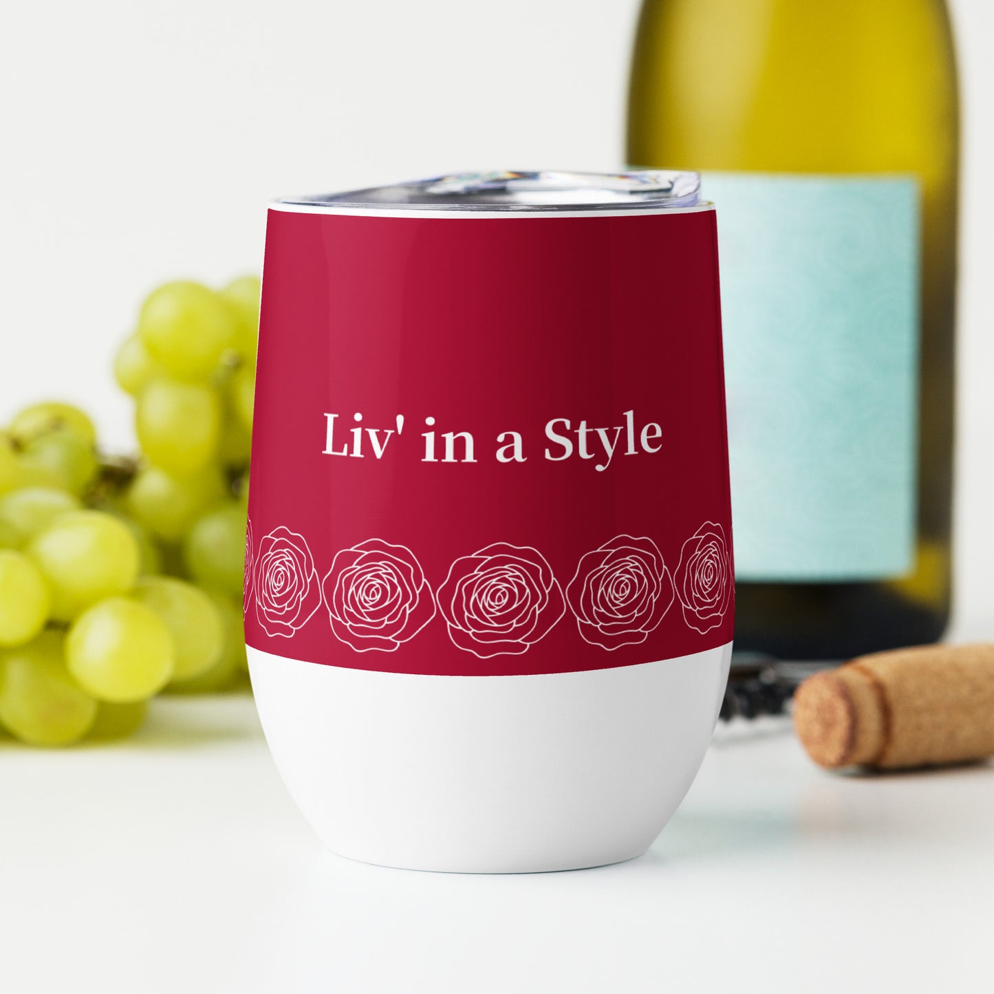 Liv'in A Style Red Wine Tumbler